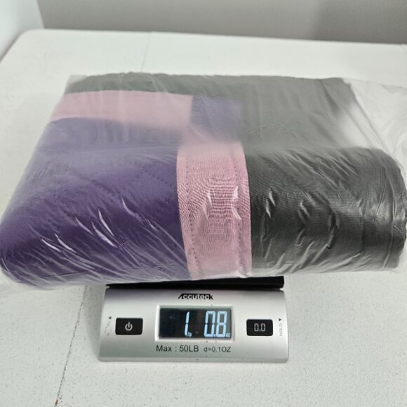 Handmade Lap Quilt Purple Geometric Print 42"x44" Wall Decor Multicolor Diamond - Picture 7 of 7